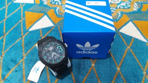 ciri jam tangan adidas original|penempatan jam tangan original.